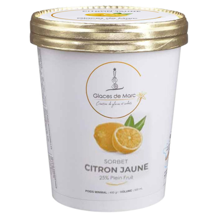 Sorbet Ananas des Iles - Glaces de Marc 62-Lestrem