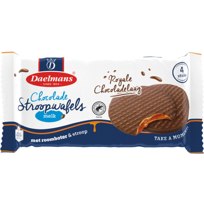 Gaufres Hollandaises au Chocolat (Sachet de 4) Daelmans