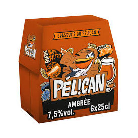 Bière Pélican Ambrée Pack 6...
