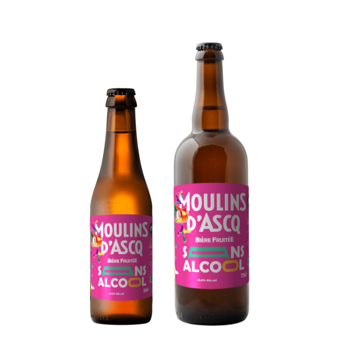 Bière Moulins d'Ascq BIO Fruitée Sans Alcool 33cl