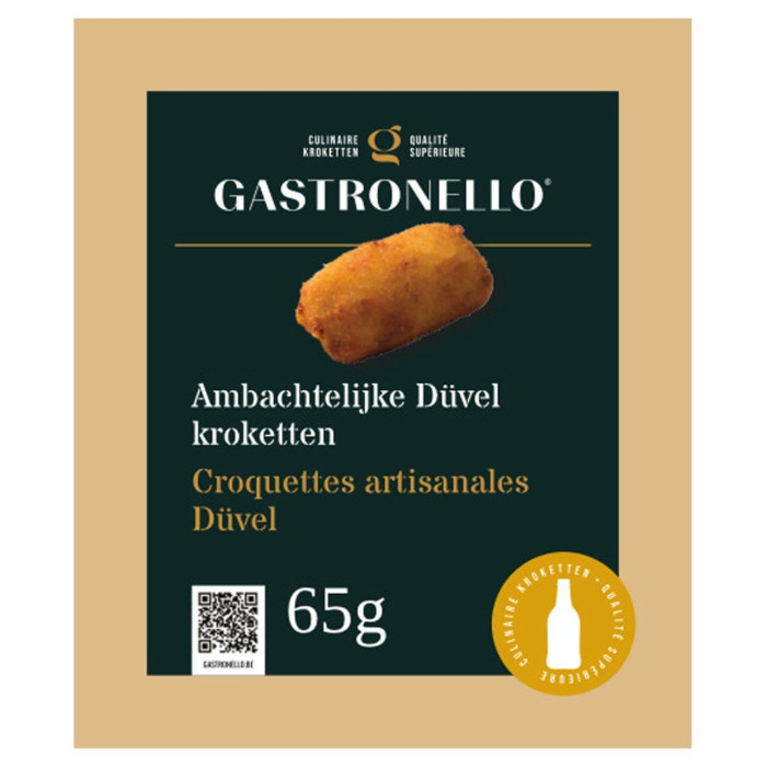 Croquettes Veau & Bière Duvel 12 x 65g Gastronello