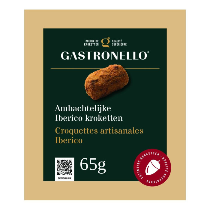 Croquettes Jambon 'Iberico" Espagnol 12 x 65g Gastronello