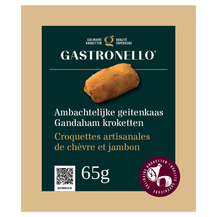 Croquettes Chèvre & Jambon 12 x 65g Gastronello
