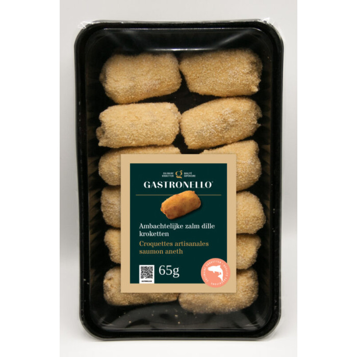 Croquettes Saumon à l'Aneth 12 x 65g Gastronello