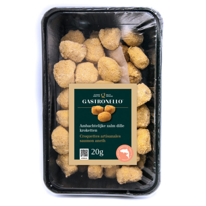 Croquettes Apéro Saumon à l'Aneth 60 x 20g Gastronello