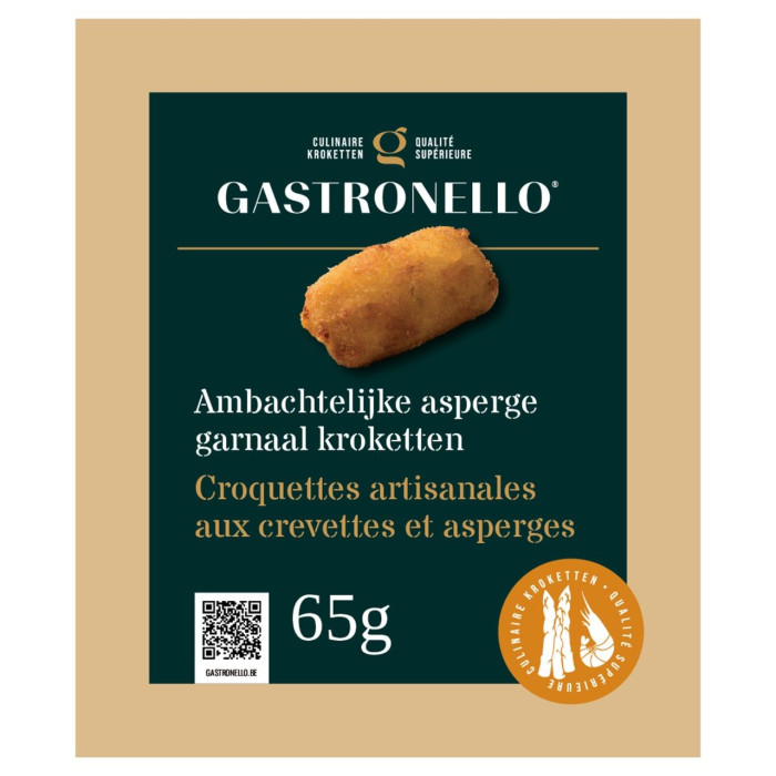 Croquettes Asperges & Crevettes 12 x 65g Gastronello