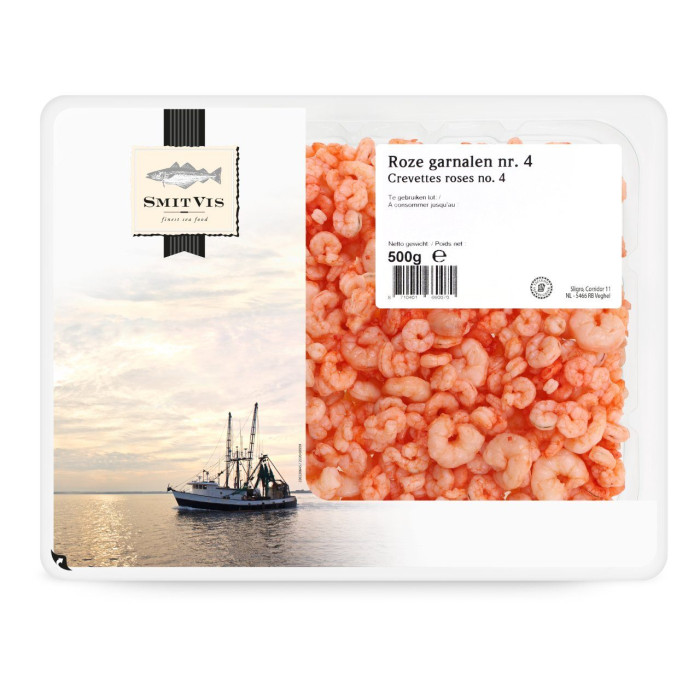 Crevettes Roses N°4 Décortiquées 500g Smitvis