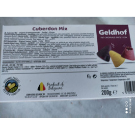 Cuberdon Mix (citron-fraise-framboise) Boite 200g Geldhof