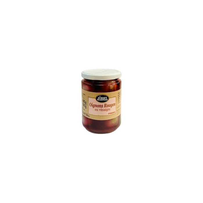 Oignons Rouges Vinaigre 460g Jibel