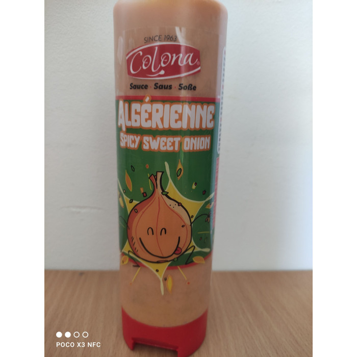 Sauce Algérienne Spicy Sweet Onion Colona Tube 375g