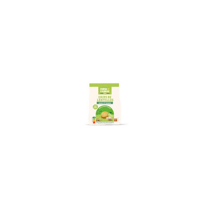 Chips de Lentilles Saveur Crème Oignons 65g Poppes