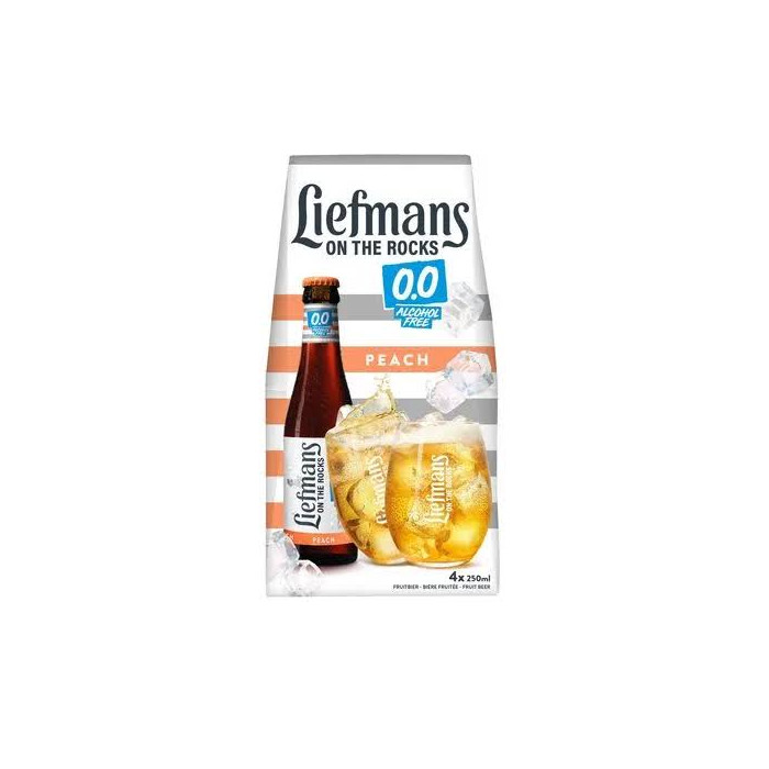 Bière Liefmans Pêche "On The Rocks" Sans Alcool 25cl