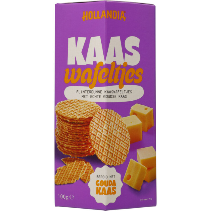 Gaufres Fines au Gouda 100g Hollandia