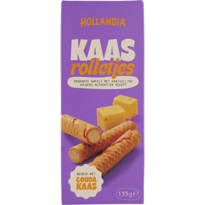 Bâtonnets roulés fourrées au Gouda 135g Hollandia