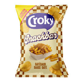 Chips Saveur Frites au Saté 130g Croky DLC 07/08/2026
