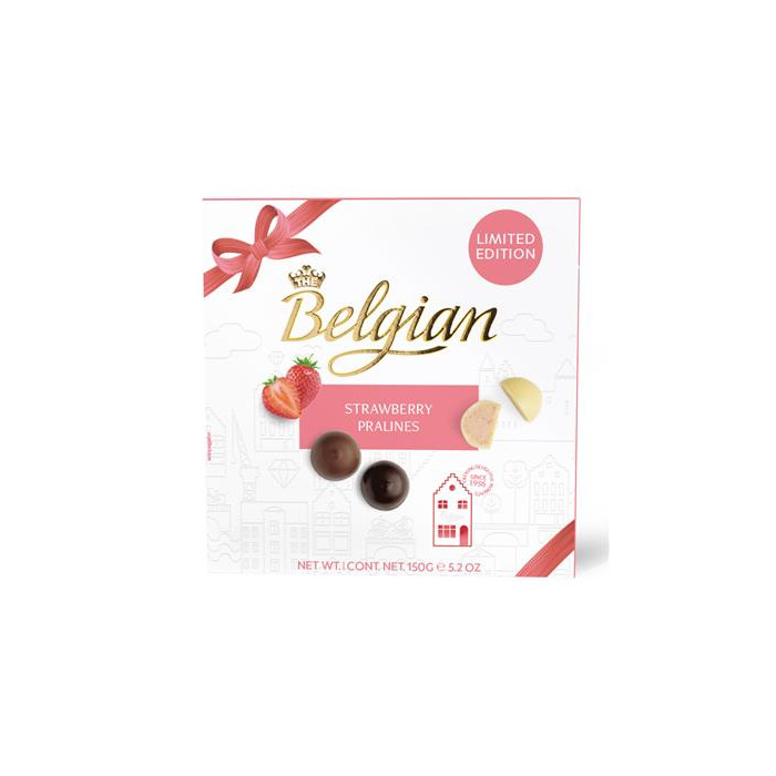Pralines à la Fraise The Belgian 150g Boite