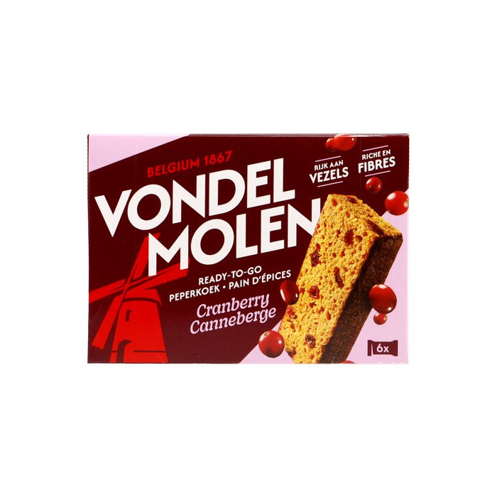 Pain Epices Cranberry VDM 6 x 30g