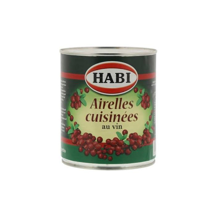 Airelles Cuisinées au Vin Boite 920g Habi