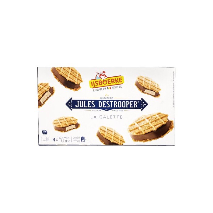 Galette Glacée  Destrooper (4 x 52g) Ijsboerke
