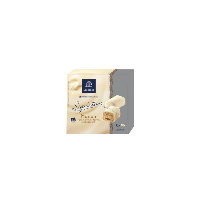 Pralines Léonidas Glacé Chocolat Blanc x 6 Ijsboerke
