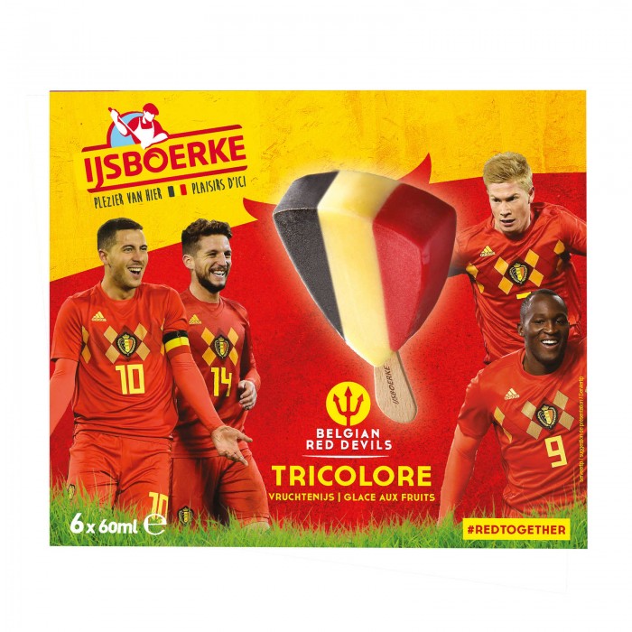 Bâtonnet Glacé Diables Rouges aux Fruits x 6