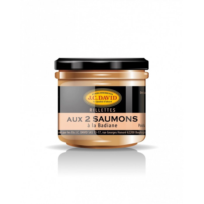 Rillettes aux 2 Saumons 90g JC David