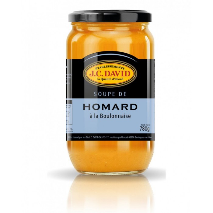 Soupe Homard à la boulonnaise JC David 780g