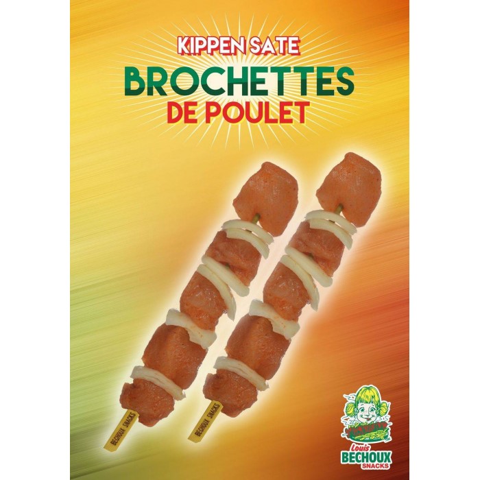 Brochette Filet de Poulet HALAL 5 x 100g Bechoux