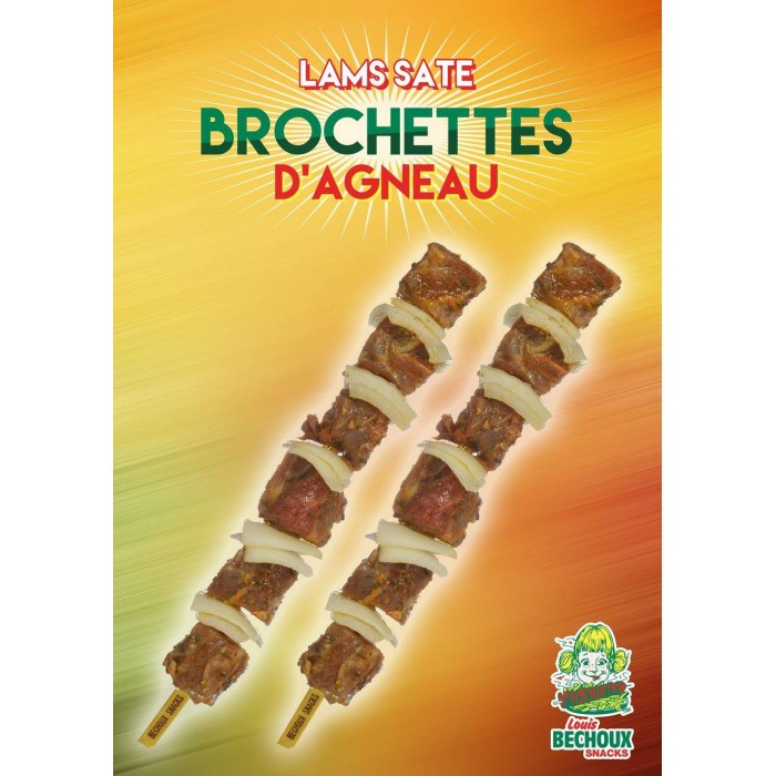 Brochette Agneau HALAL 5 x 120g Bechoux