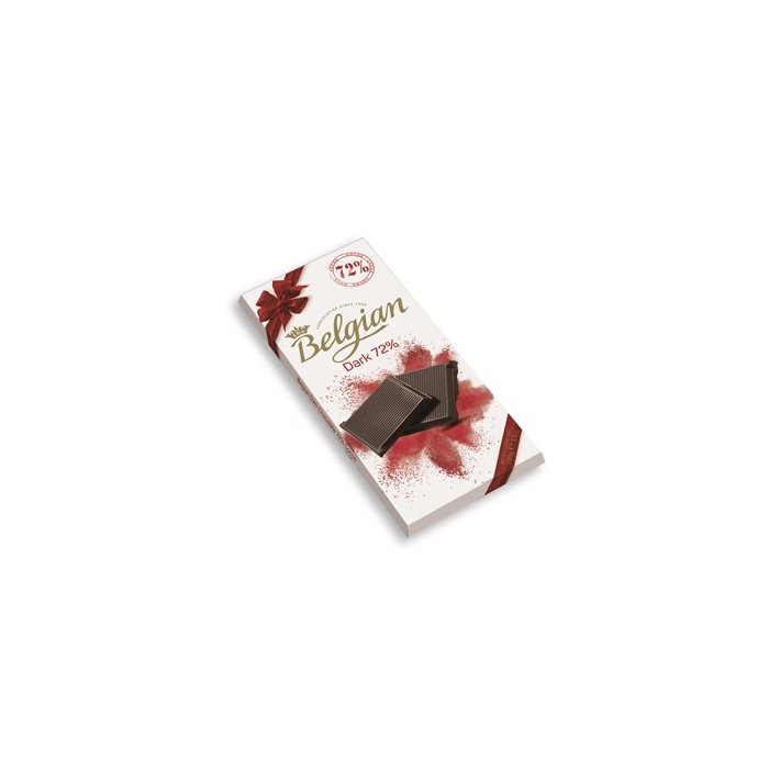 Tablette Choco Noir 72% 100g The Belgian
