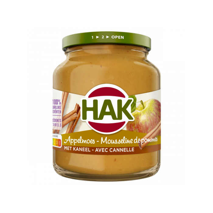 Mousseline de Pommes Canelle 355g Hak