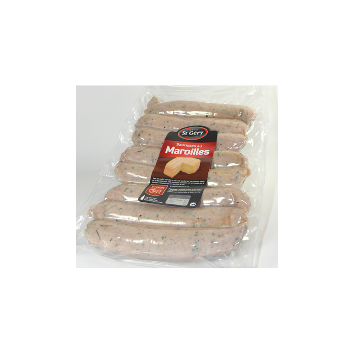 Saucisse Blanche au Maroilles 12 x 125g  St Gery