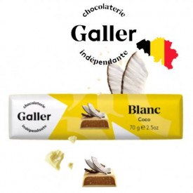 Galler Chocolat Blanc Coco Barre 70g