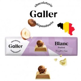 Galler Chocolat Blanc Praliné Barre 70g