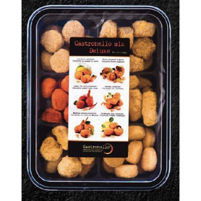 Croquettes Apéro de Luxe (6 goûts) 60 x 20g Gastronello