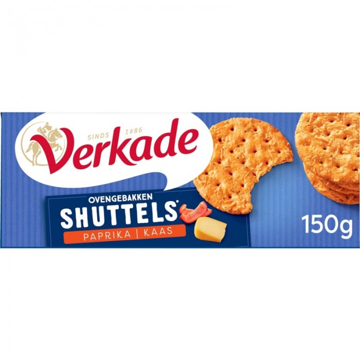 Crackers Shuttels Fromage & Paprika 150g Verkade