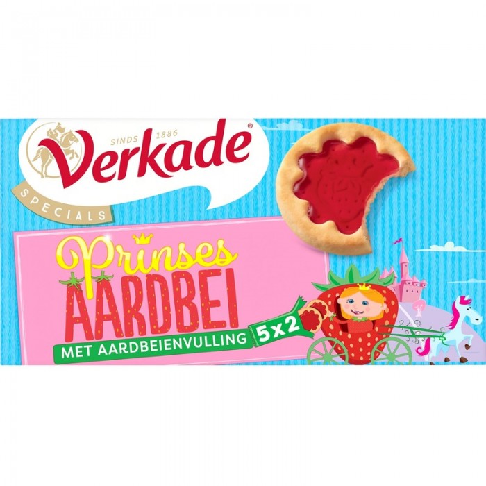 Biscuits Tartelettes Princesse à la Fraise 145g Verkade