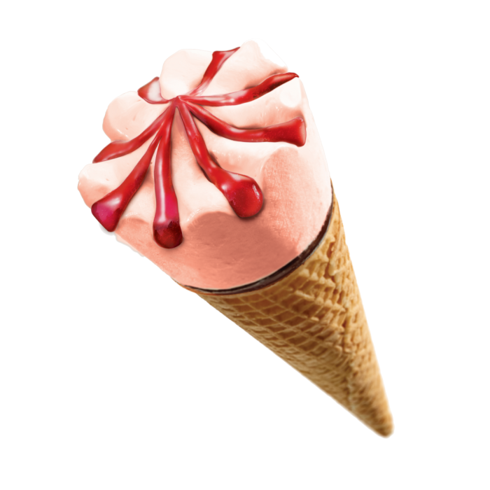 Cornet d'Amour Fraise "PROMO" (16x120ml) Ijsboerke