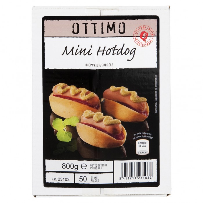 Mini Hot Dog (50 x 16g) Ottimo