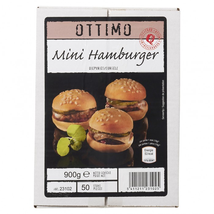 Mini Hamburger Poulet (50 x 18g) Ottimo