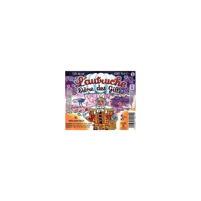 Bière L'Autruche (Des Gilles) 75cl