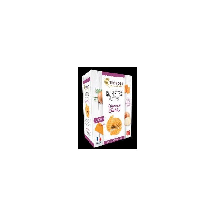 Gaufrettes Apéritives Oignon & Cheddar 60g Trésors