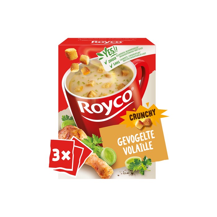 Soupe Volaille Crunchy Royco (3 Sachets)