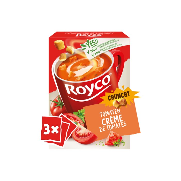 Soupe Crême de Tomate Crunchy Royco (3 Sachets)