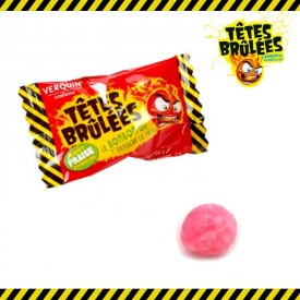 Têtes Brulées Fraise 300g Boite Présentoir