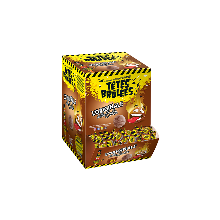 Têtes Brulées Cola 300g Boite Présentoir