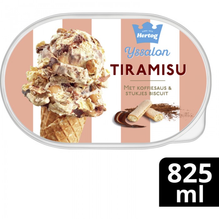 Glace Tiramisu 825ml Hertog