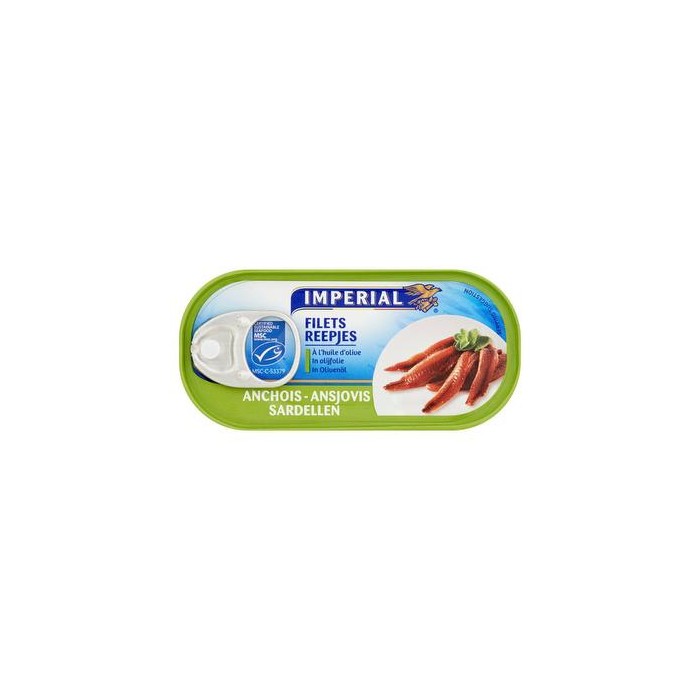 Filets Anchois Huile Olive 50g Impérial