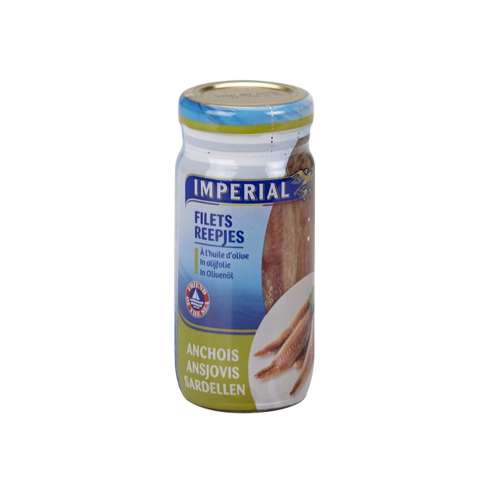 Filets Anchois Huile Olive 100g Bocal Impérial