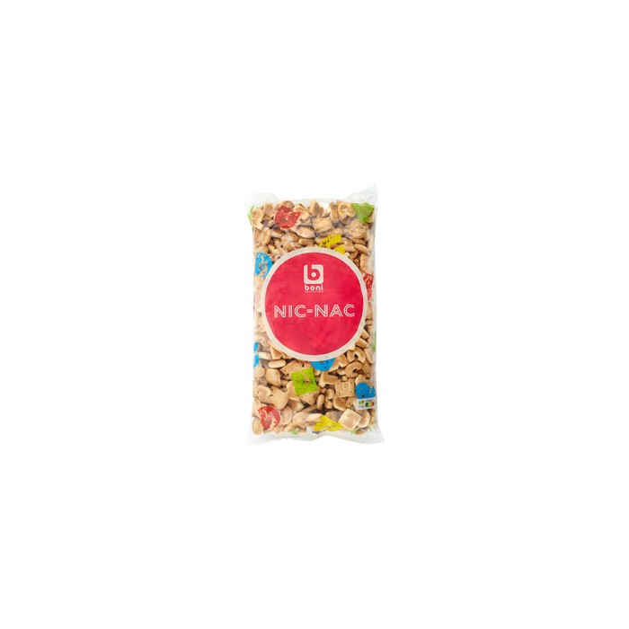 Nic Nac "Lettres & Chiffres" Belges "Promo" 500g Boni